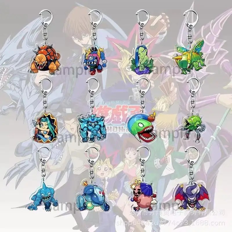 Móc khóa Yugioh Vua Trò Chơi Acrylic Mica - Rồng Trắng Mắt Xanh, Yugi Muto, Seto Kaiba, Joey Wheeler
