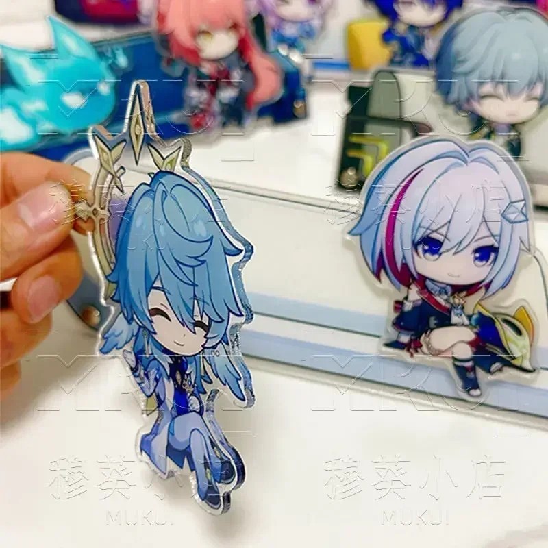 Standee Honkai Star Rail Feixiao Moze Jiaoqiu Nam Châm Dán Tủ Lạnh Mô Hình Mica Trang Trí Bàn Học Mó