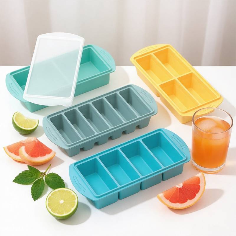Silicone Frozen Ice Tray Mold Food Grade Large Ice Cube Tray Silicone Storage Soup Crisper jIfO