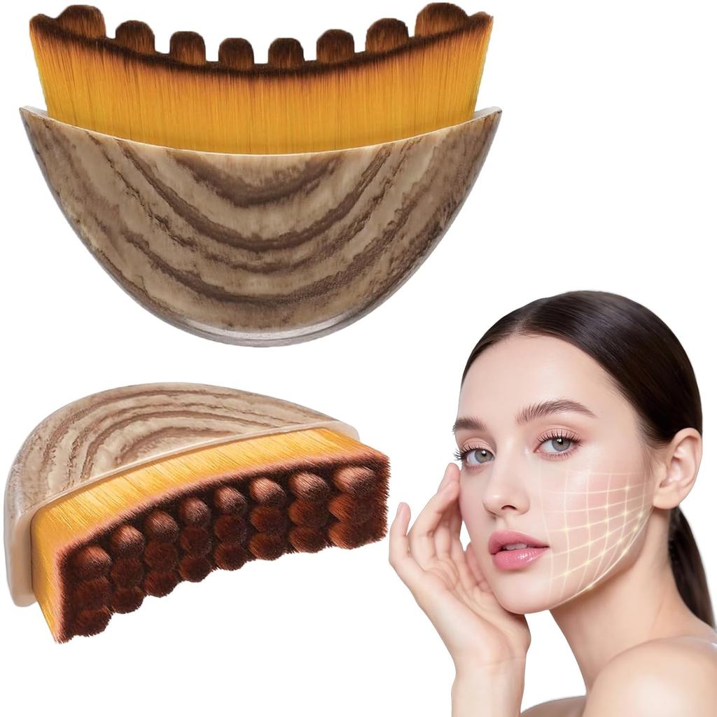 Lymphatic-Contour-Face-Brush để điêu khắc, Lymphatic-Drainage -Brush-for Women, Gua-Sha Tool để loại