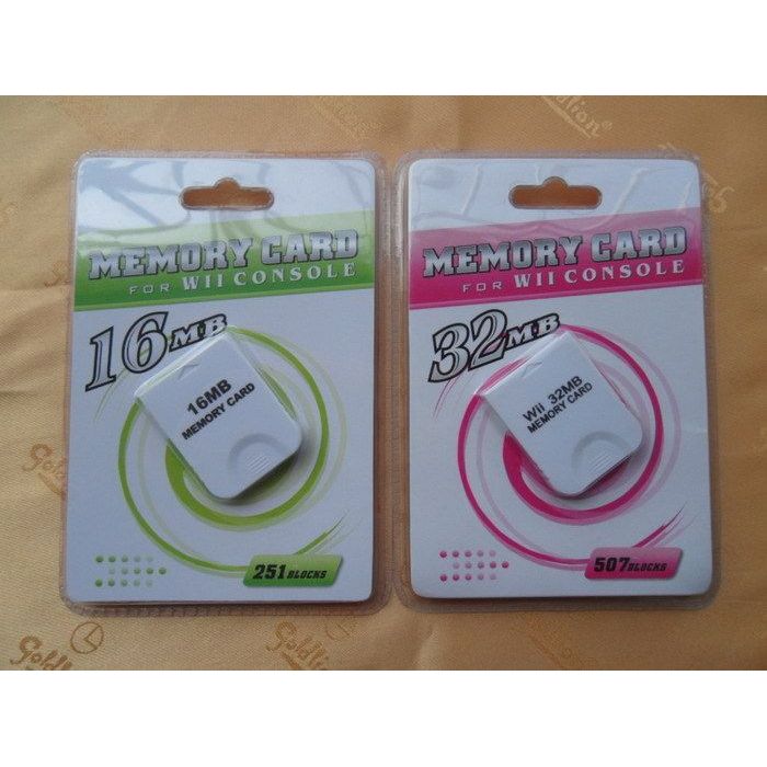 [Thẻ trò chơi có sẵn] Thẻ nhớ đa năng NGC / Wii 16M (22 Yuan) 32M (30 Yuan) Thực tế Không thể rơi ra