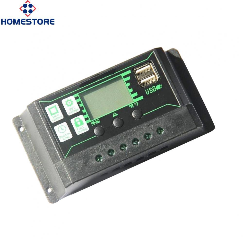 [Homestore]10A for PWM Solar Charge Controller with Dual USB Ports for Efficient Power
