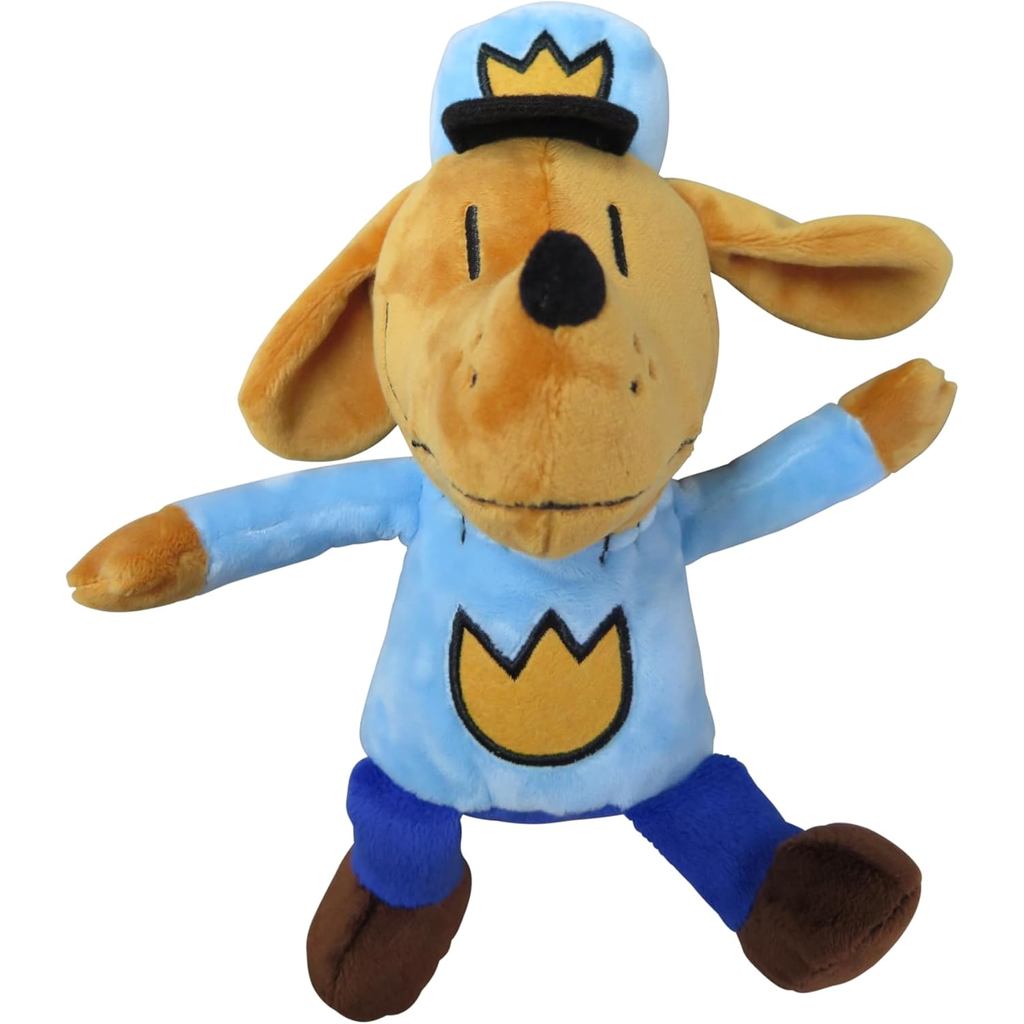 MerryMakers Dog Man Đồ chơi sang trọng mềm mại, 9,5 Inch, từ Dav Pilkey 's Dog Man Graphic Novel Ser