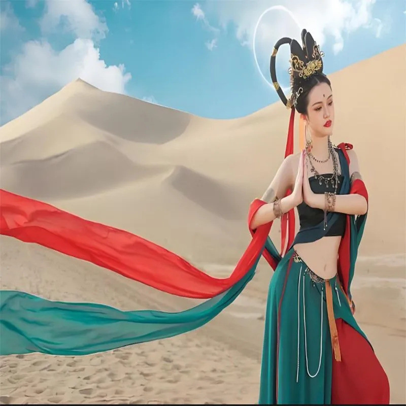 Khăn choàng Streamer Màu Trơn Tay Phù Hợp Với Khăn Choàng Nhảy Múa Cảm Giác Cổ Điển Streamer Streame