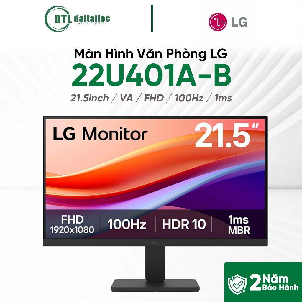 Màn Hình Văn Phòng LG 22U401A-B 21.5inch VA FHD 100Hz 1ms I Chính hãng I Bảo hành 24 tháng