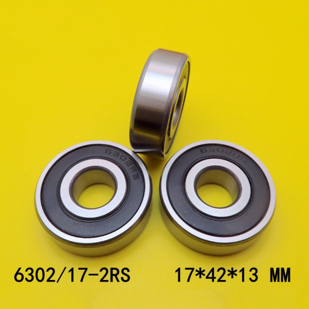 1 CÁI 6203 / 42-2RS 6302 / 17-2RS Vòng bi rãnh sâu 17x42x12mm Thép chịu lực