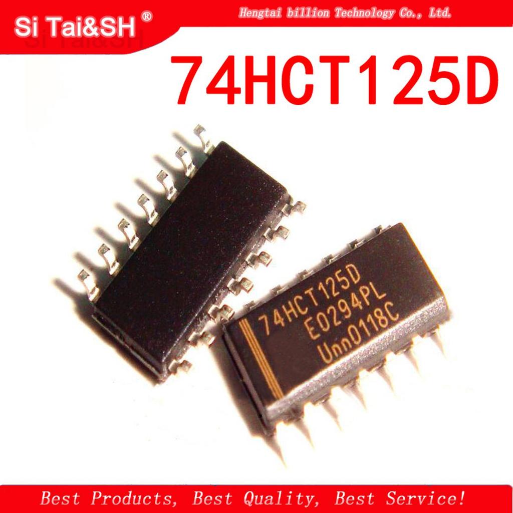 10 Cái / lốc 74HCT125D 74HCT125 SOP Mới Ban Đầu Logic IC Đệm