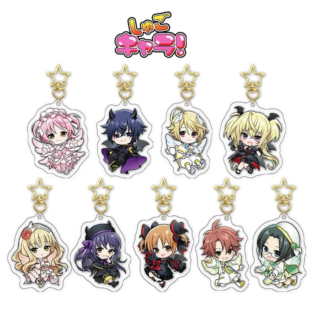 Móc Khóa Anime Shugo Chara Hinamori Amu Tsukiyomi Ikuto Hotori Tadase Mica Acrylic Trong Suốt Trang 