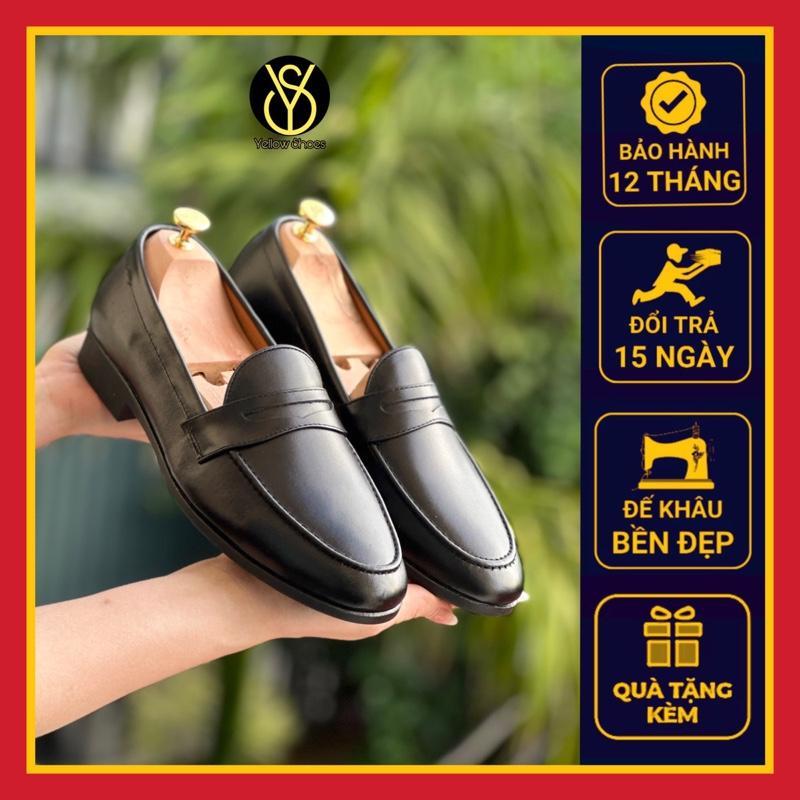 Giày lười nam da bò, kiểu dáng Horsebit Loafer cao cấp - Bảo hành 12 tháng