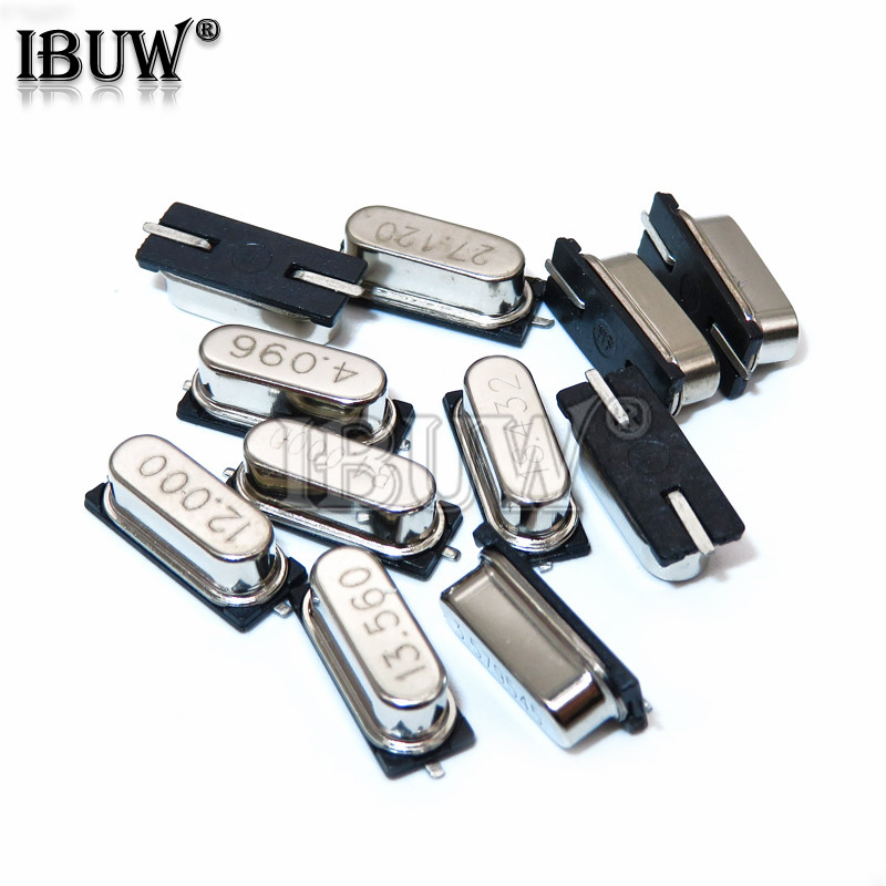 10 CHIẾC 4Mhz 6Mhz 8Mhz 12Mhz 16Mhz 20Mhz 24Mhz 4.000mhz 8,00 MHz SMD Thạch Anh Pha Lê Cộng Hưởng Bộ
