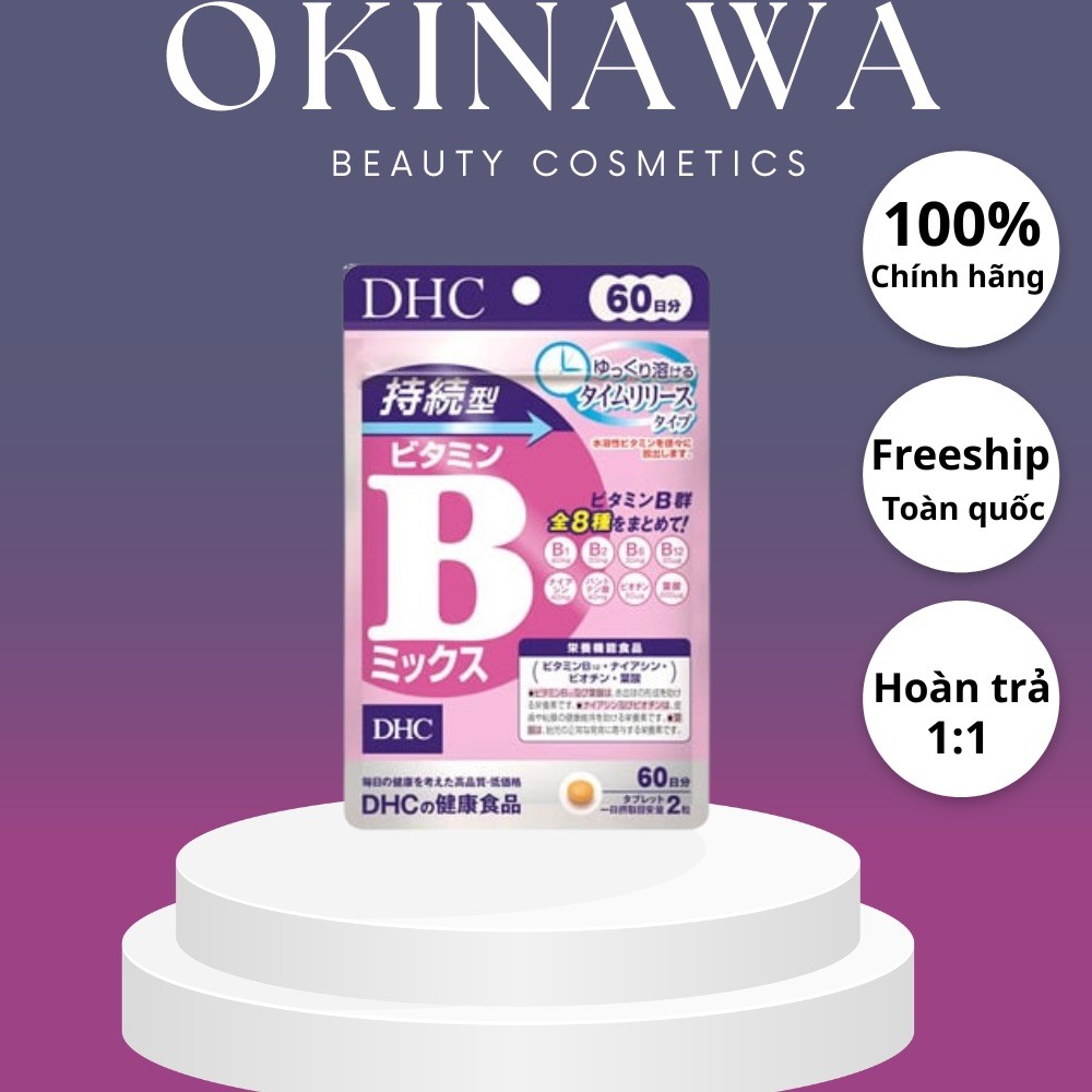 Thực phẩm bảo vệ sức khỏe DHC VITAMIN B MIX (120 viên) - Dạng viên hỗ trợ bổ sung vitamin nhóm B