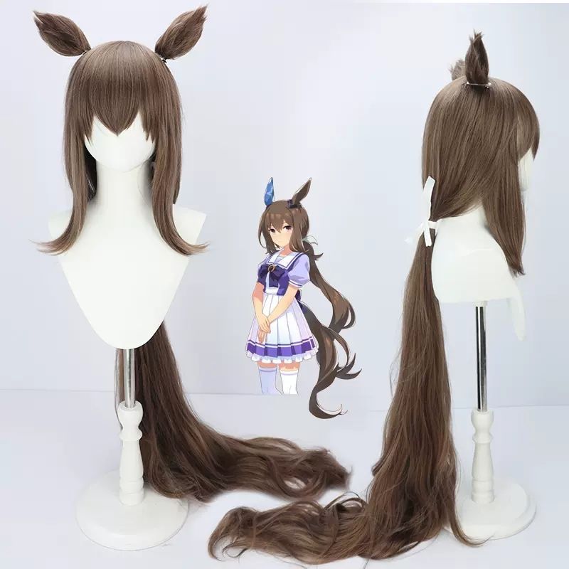 Bộ tóc giả cosplay Pretty Derby Aimu Orihime có thêm tai