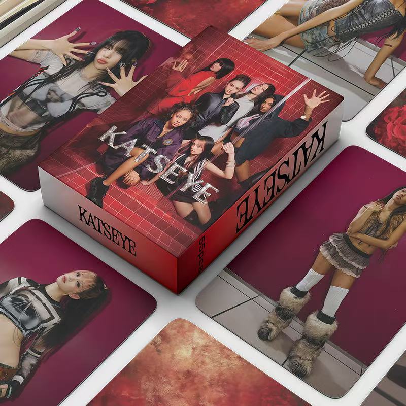 Sản phẩm mới-55 Miếng KATSEYE Photocard Nhóm nhạc nữ xuyên quốc gia KPOP Hàng hóa LOMO Bộ sưu tập Ph