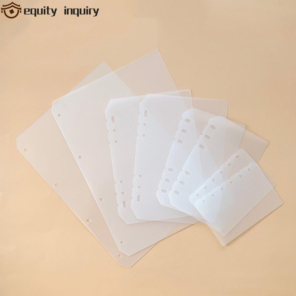 YÊU THÍCH YÊU THÍCH 2 chiếc Giấy nạp lại máy tính xách tay rời, PP DIY Spiral Binder Divider Page Se