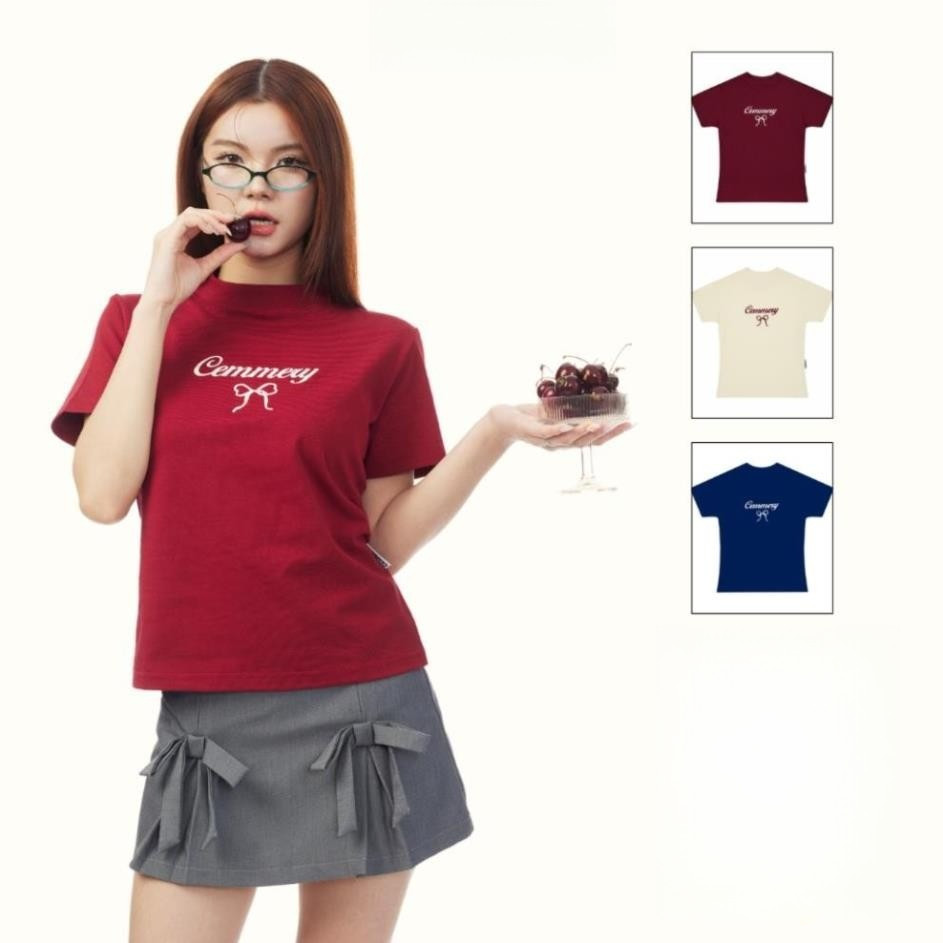 COD✅(Hồ Chí Minh)🚚 Áo Baby Tee BLAZE Local Brand Chính Hãng Ribbon Baby Tee cổ cao 2 màu seller.bran