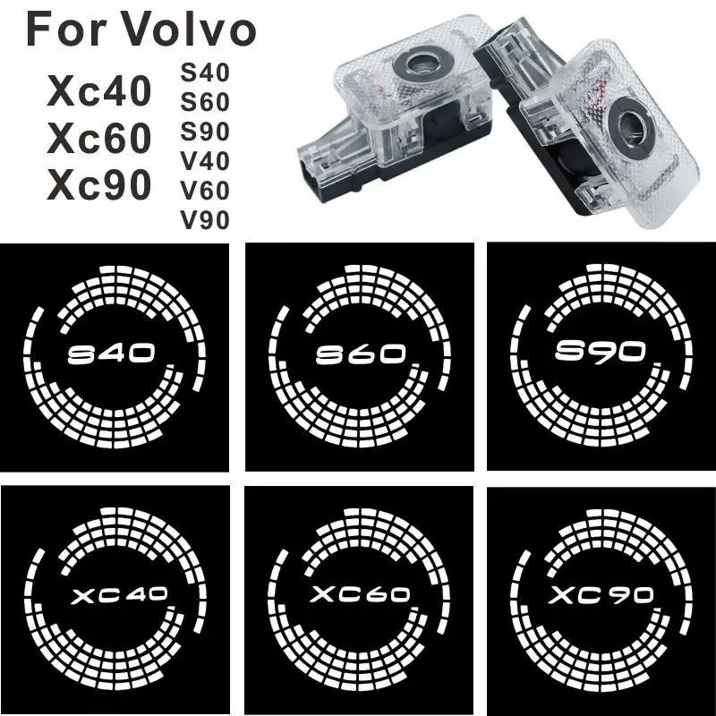 2 Chiếc Đèn LED Cửa Ô Tô Chào Mừng Chiếu Đèn Sửa Đổi Cho Volvo XC40 CX60 CX90 S40 S60 S90 V40 V60 V9