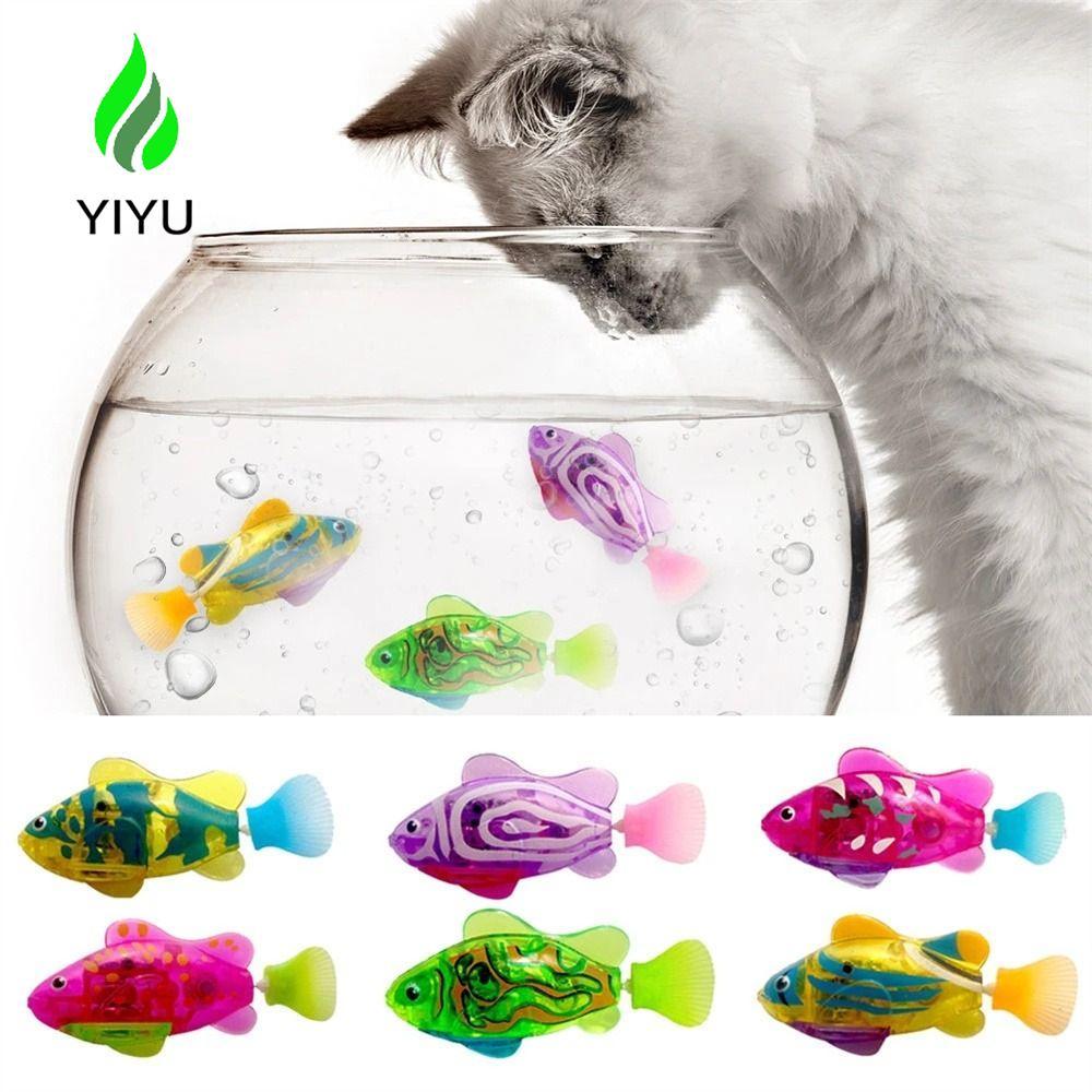 YIYU Đồ chơi tắm cho bé Trang trí bể cá Đồ chơi nước Đồ chơi thú cưng Mèo Đồ chơi tương tác Bể cá Đồ