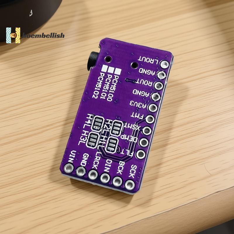 < Hoembellish > PCM5102A Giao diện Bộ giải mã DAC I2S GY-PCM5102 Mô-đun máy nghe nhạc I2S cho bảng đ