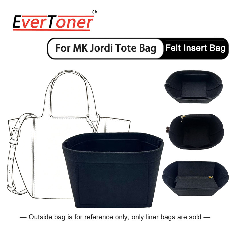 EverToner Nỉ Ví Tổ Chức Chèn Cho Jordi Nhỏ Tote, Lót Mềm Shaper Với Nhiều Túi