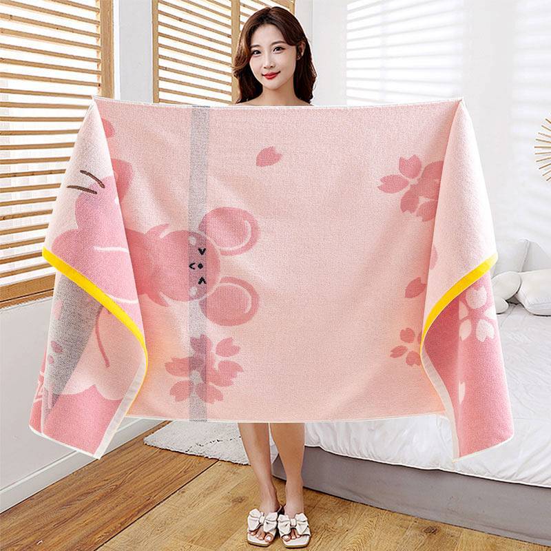 Cotton Bath Towel Adult Cotton Absorbent Soft Big Bath Towel Wrapping Towel PIMF