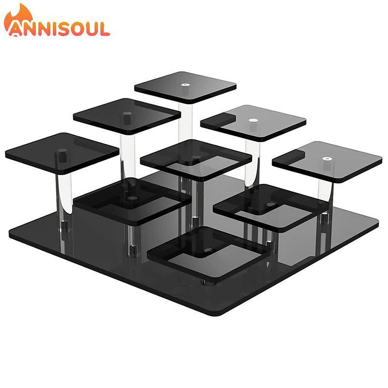[NISO]Clear Acrylic 9 Tier Display Stand for Toys Cakes Desserts For Mystery Box Items