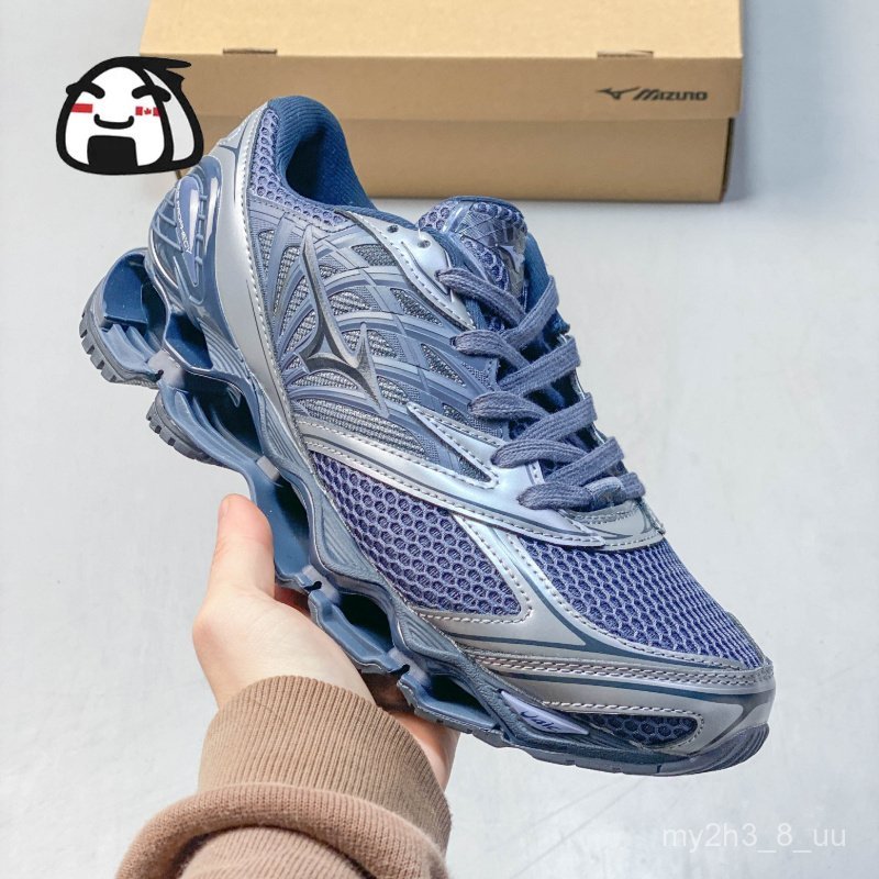 Giày Mizuno Wave Prophecy LS unisex retro lifestyle sneaker xám thấp cổ bền chắc chính hãng best sel
