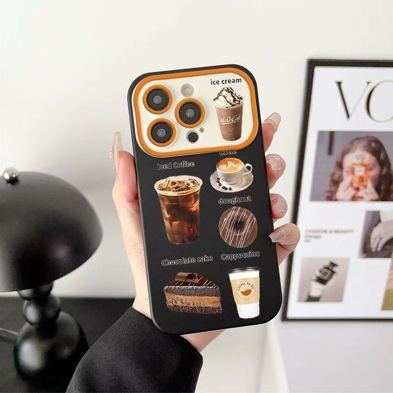 Ốp Bảo Vệ Mờ Chống Sốc Bao Gồm Tất Cả Mềm Mại Phong Cách Phương Tây Món Tráng Miệng Tương Thích iPho