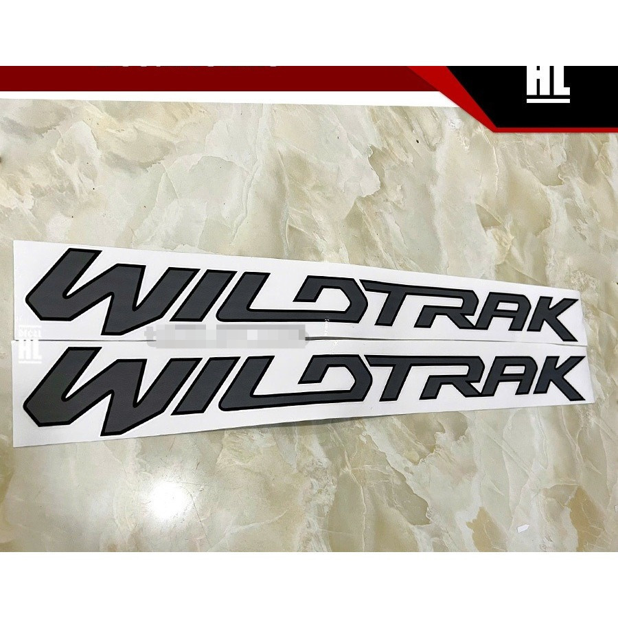 Tem xe bán tải - Tem chữ WILDTRAK dán HÔNG XE Ford Ranger. Tem WILDTRAK HÔNG XE Ranger
