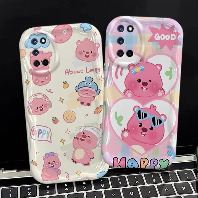 Ốp Lưng Cho OPPO A52 A72 A92 Điện Thoại Thông Minh 3D TPU Mềm Loopy Pororo Ốp Điện Thoại Chống Sốc
