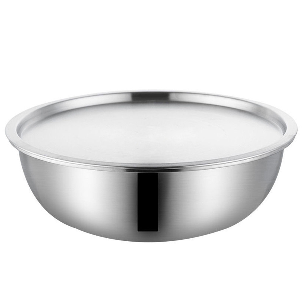 <cosyh>Stainless Steel Bowl 304 Stainless Steel Thickened Construction Smooth Interior