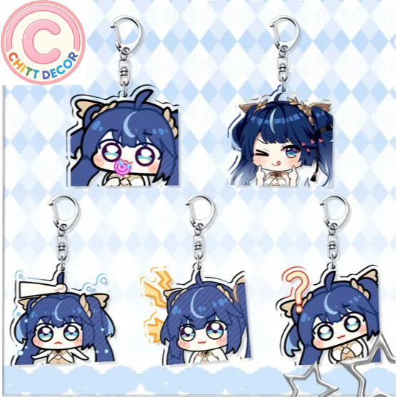 Wuthering Waves Iuno Acrylic Keychain & Stand - 6cm/10cm Fanmade Decor Gift