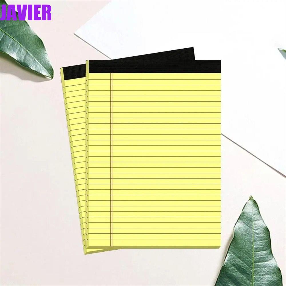 JAVIER Legal Pad, Trang xé rách có thể xé được Giấy viết, Memo Pad 50 trang Giấy lót Notepad dày Đồ 