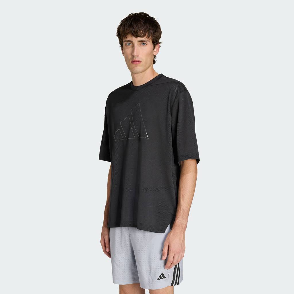 adidas Gym & Training D4T PrimeLift Essentials Workout Mesh T-Shirt Men Black KC7897