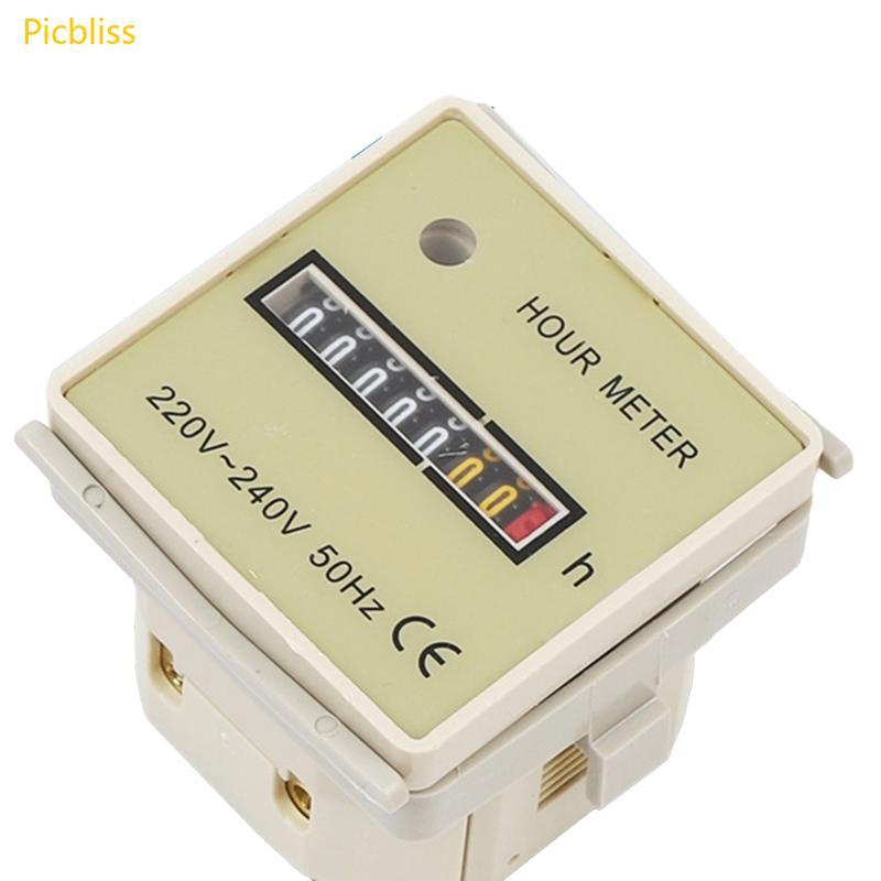 Máy đếm giờ Picbliss Đồng hồ đếm giờ 220V-240V 50Hz Đồng hồ đếm giờ hoạt động cho Industr