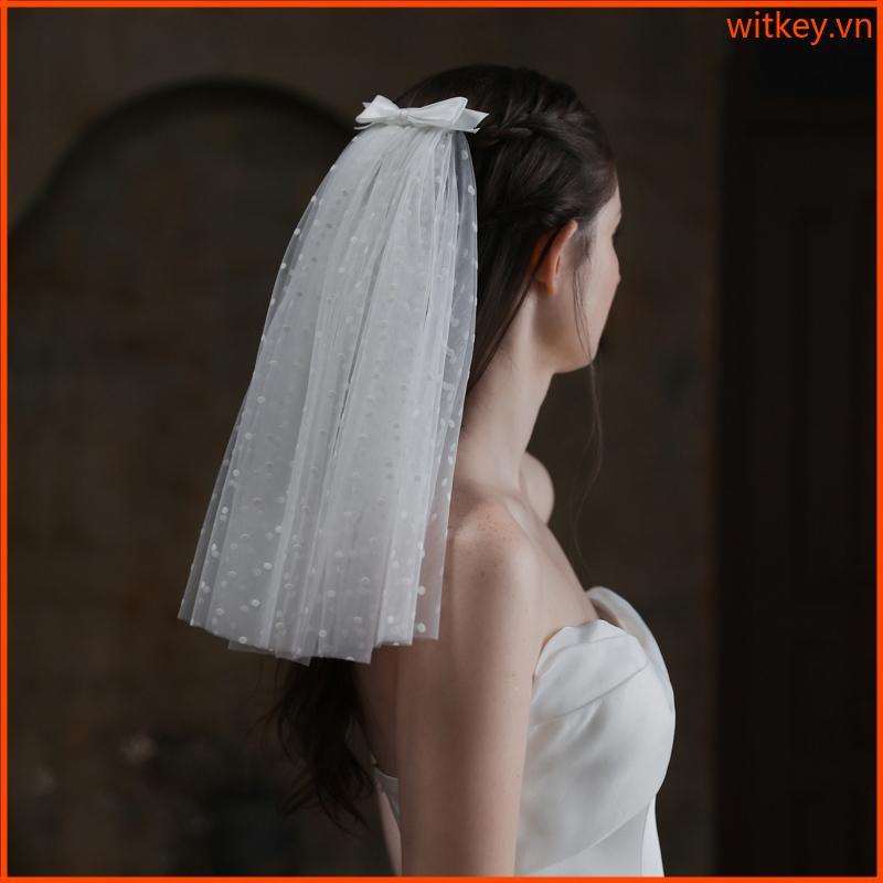WIT Hen Night Bridal Veil Bride To Be Bridal Tắm Cưới Veil Mã Hóa