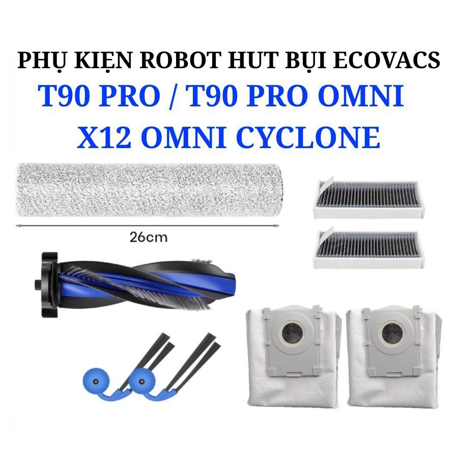 Phụ kiện Robot Ecovacs T90 Series T90 Pro T90 Pro Omni - Deebot X12 Omni Cyclone_ Thay thế