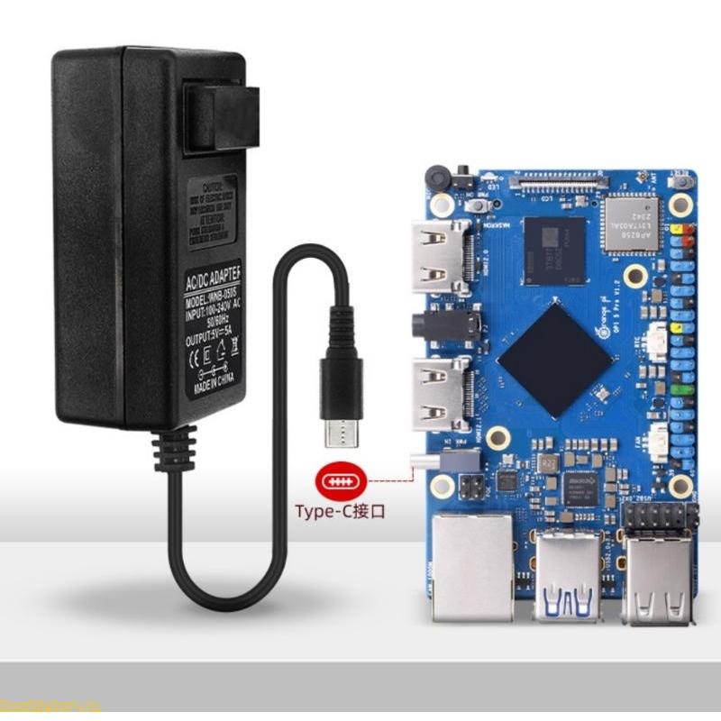 Bộ đổi nguồn Doublebuy Efficiency 5V 5A Type C Nhiều an toàn cho CM5