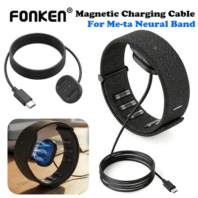 Cáp Sạc Từ Tính Fonken Cho Me-ta Màn Hình Dây Thần Kinh USB-C Sạc Nhanh Cho Me-ta Kính Phụ Kiện