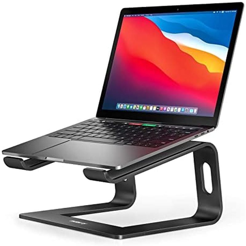 Nulaxy All-Aluminum Laptop Stand for Desk, Ergonomic Detachable Ventilated Cooling Computer Riser, A