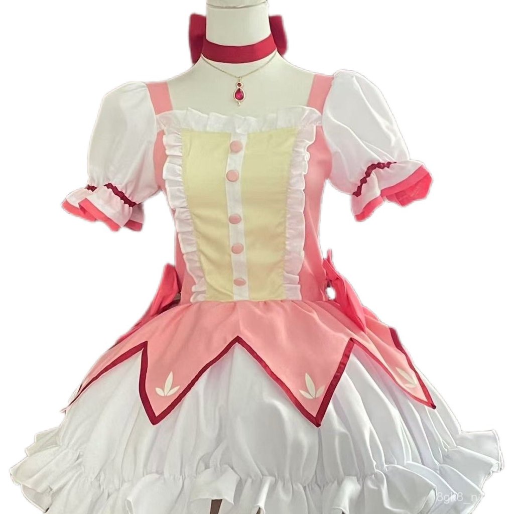 cos Đầm chiến đấu nữ phong cách Lolita màu hồng