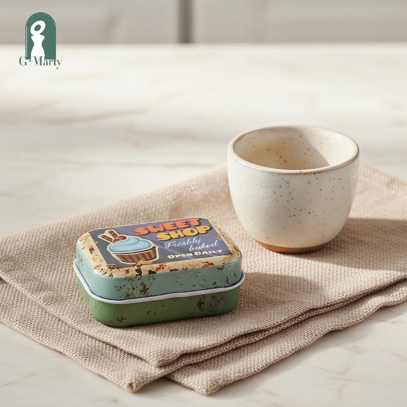 Hộp thiếc di động Gmarty Mini cho hộp đựng kẹo & thuốc KL