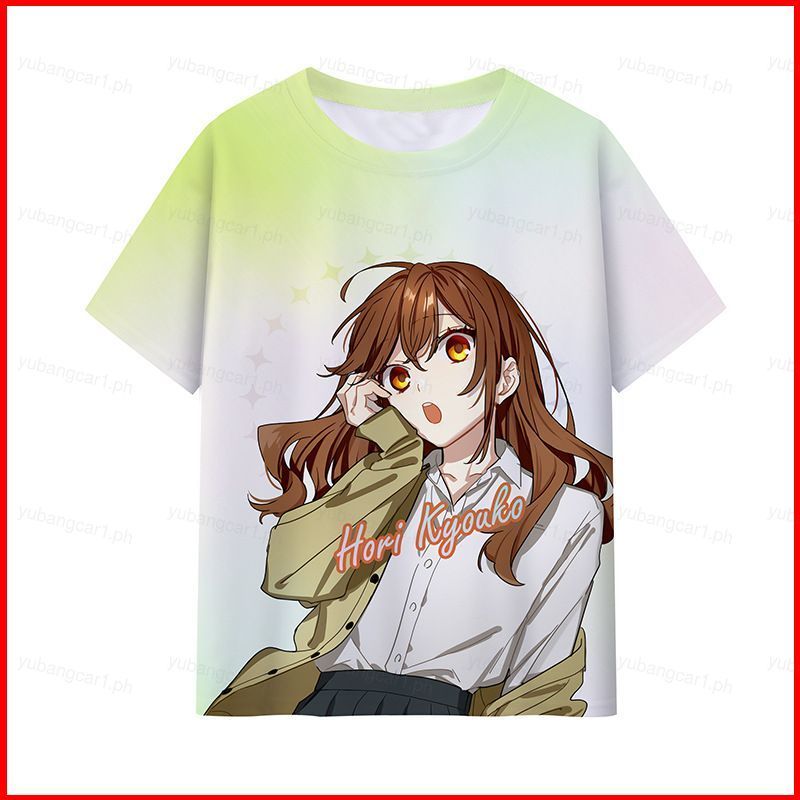 Áo thun anime tay ngắn cho cosplay Horii và Miyamura, chất liệu vải fullgraphic mùa hè