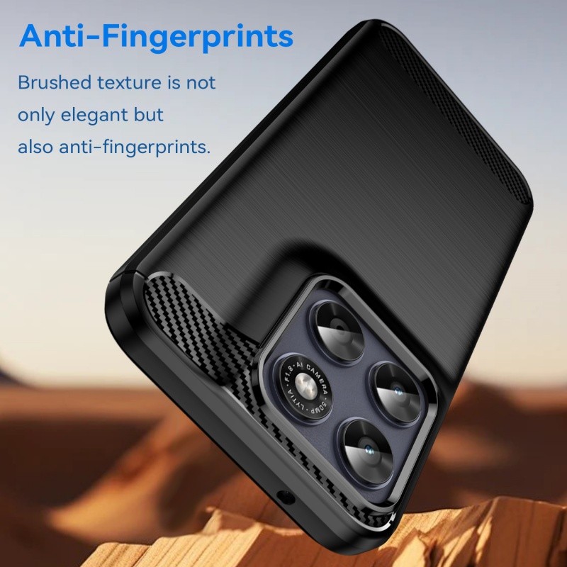Dành Cho Moto G77 Ốp Lưng Motorola Moto G77 Capas Bảo Vệ Sợi Carbon Chống Sốc Điện Thoại Ốp Lưng TPU