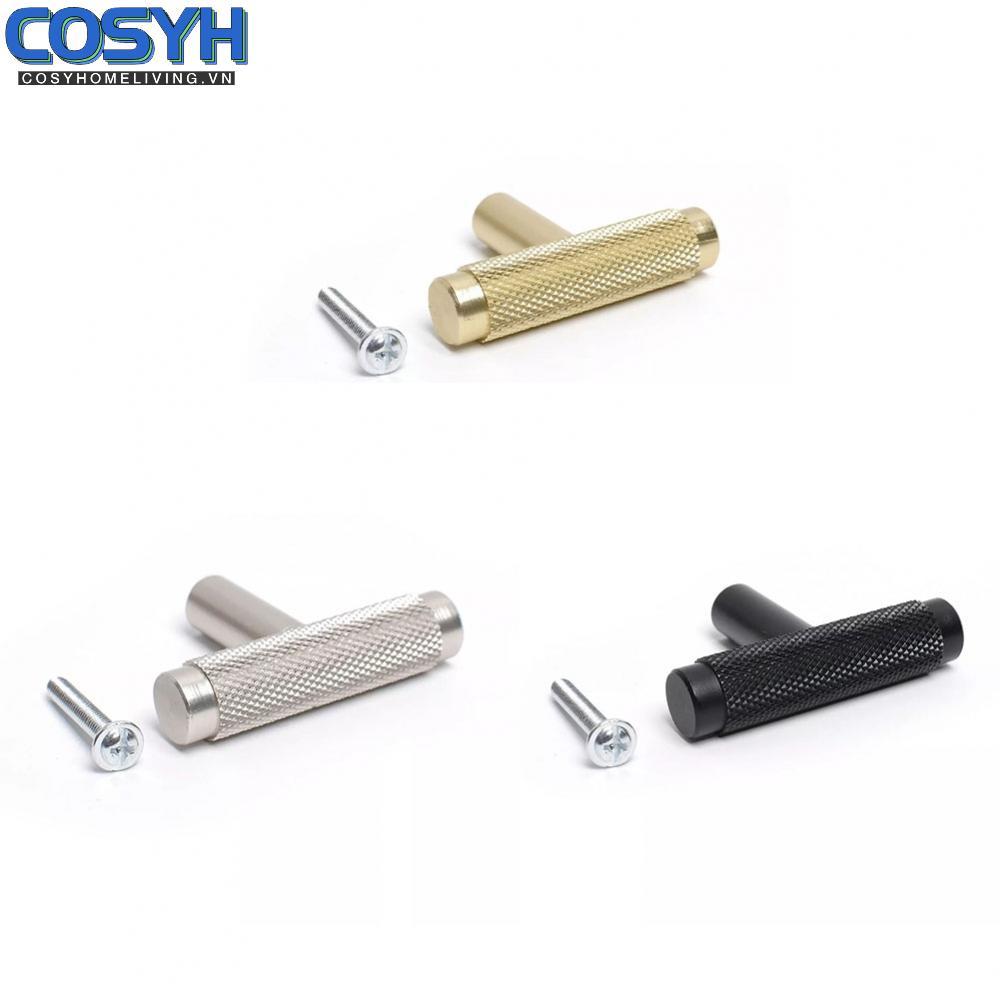 <cosyh>Modern T Bar Handle in Aluminium Great Addition to Any Room's Furniture or Doors