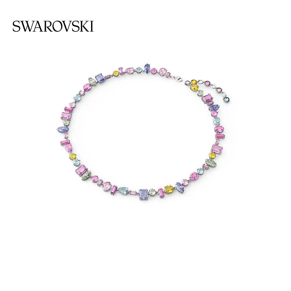 Swarovski Crystal Ladies Necklace Fashion Diamond Multicolored Candy Pendant Couple Gift