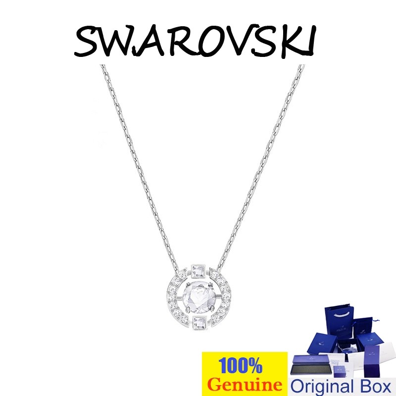 155 Swarovski Necklace SPARKLING DANCE Heart Hit Necklace Sterling Silver Necklace Women Swan Neckla