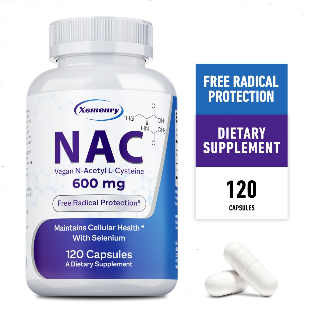 Xemenry chứa N-Acetyl Cysteine ​​(NAC) 600 mg, sản xuất tại Mỹ, 30 / 60 / 120 viên
