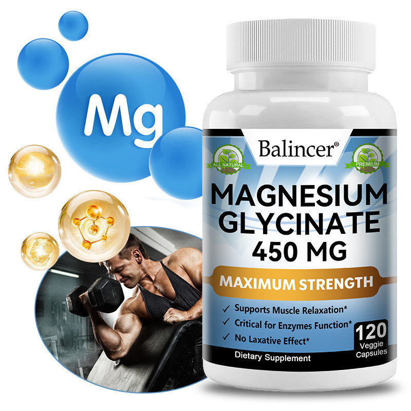 Viên Nang Balincer Magnesium Glycine Hỗ Trợ Sức Khỏe Tim Mạch, Tâm Trạng, Cơ Bắp Và Khớp