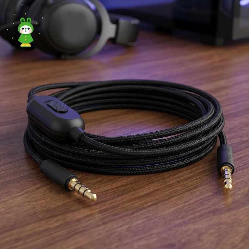 Cáp phụ trợ cho Logitech G Pro X G233 G433 200 cm Cáp âm thanh bện Nylon xoay