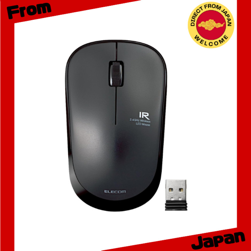 Chuột hồng ngoại không dây ELECOM (3 nút) [Direct from Japan]